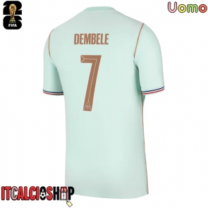 Francia Ousmane Dembele #7 Seconda Maglia Mondiali 2026 Manica Corta